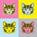 Graphical cat vectorÃ¢â¬â stock illustration file